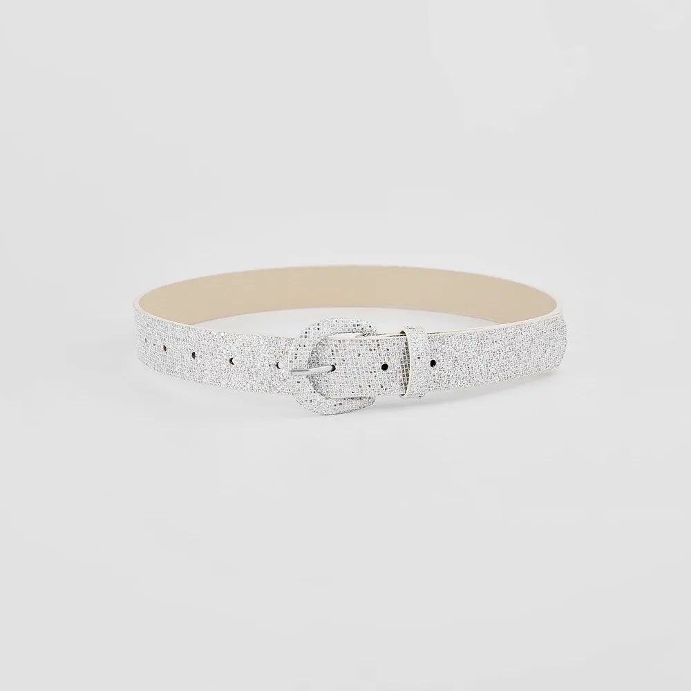 Sequin PU Leather Belt - adritiX