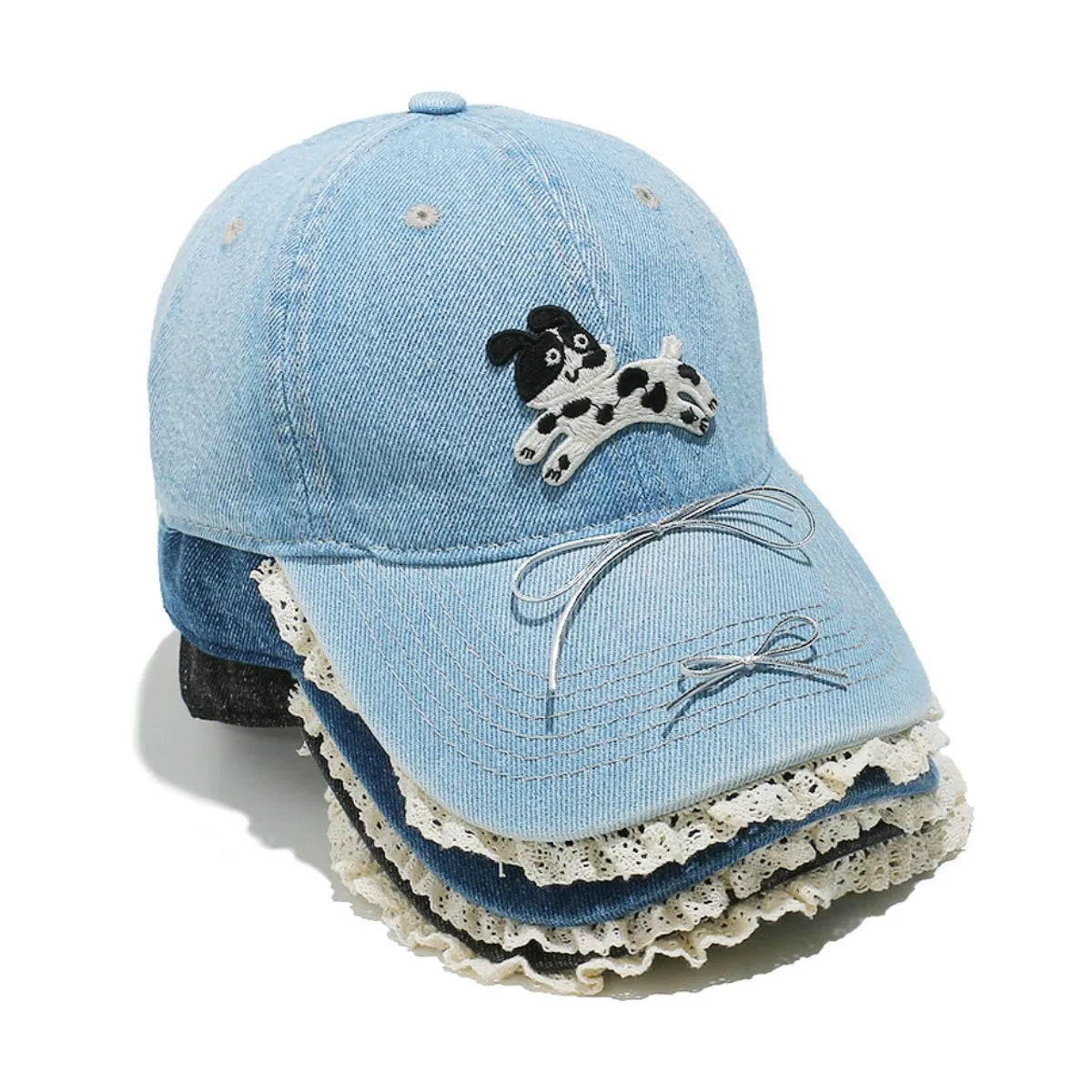 Dog Bow Adjustable Baseball Cap - adritiX