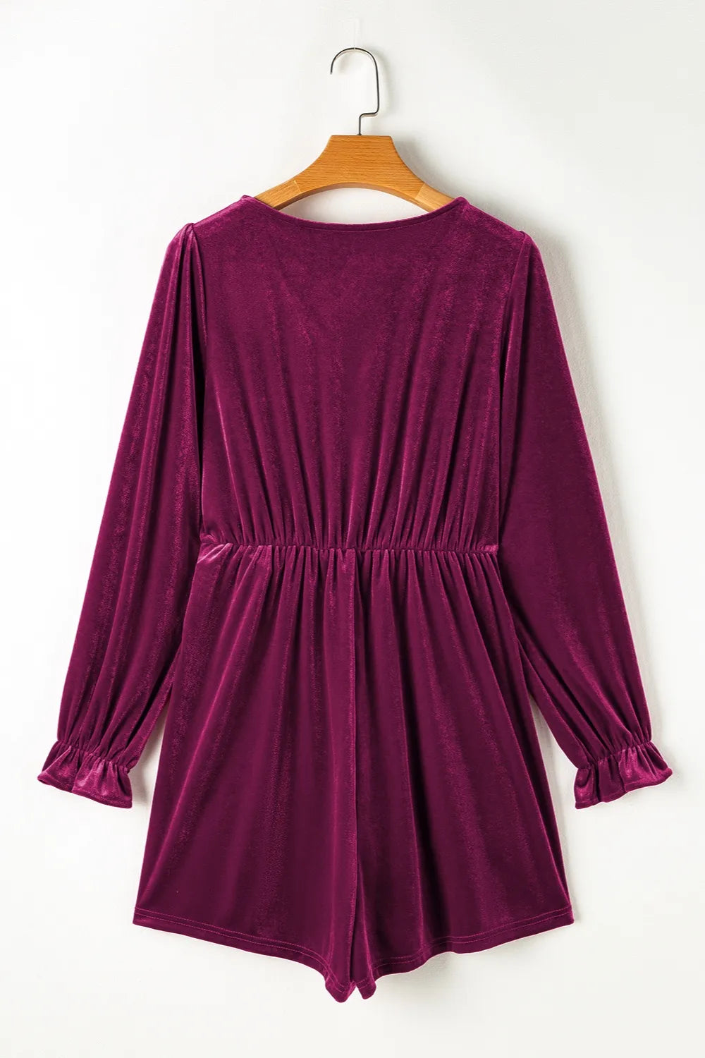 Elegant Surplice Flounce Sleeve Romper - adritiX