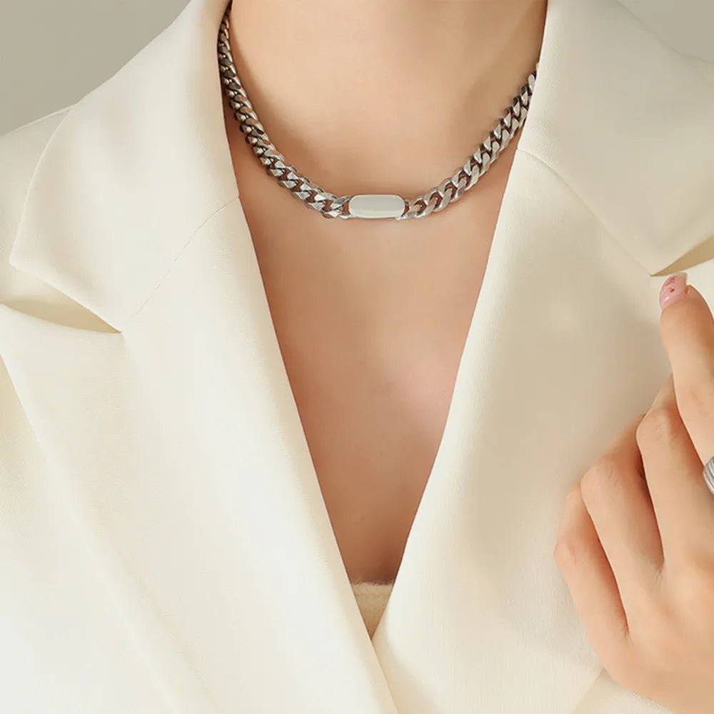 18K Gold - Plated Chain Necklace - adritiX