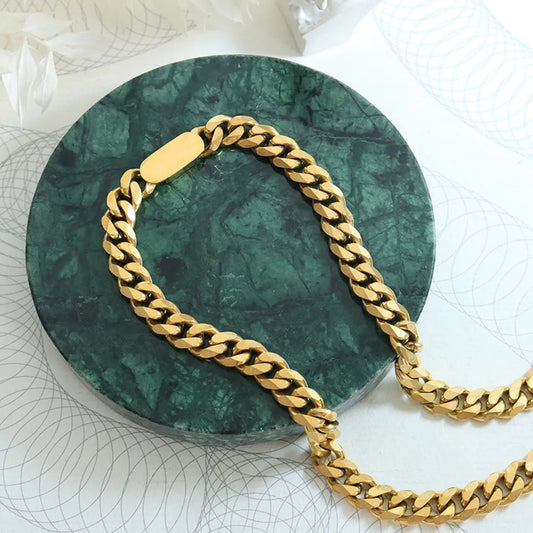 18K Gold - Plated Chain Necklace - adritiX