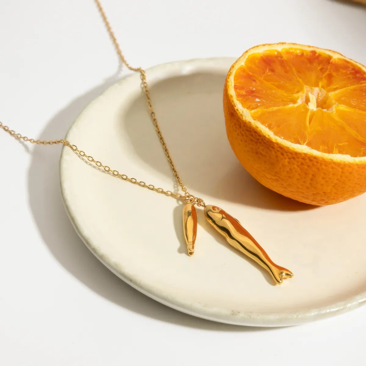 18K Gold - Plated Pendant Necklace - adritiX