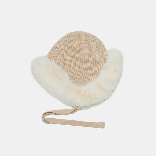 Thermal Tied Fuzzy Winter Hat - adritiX