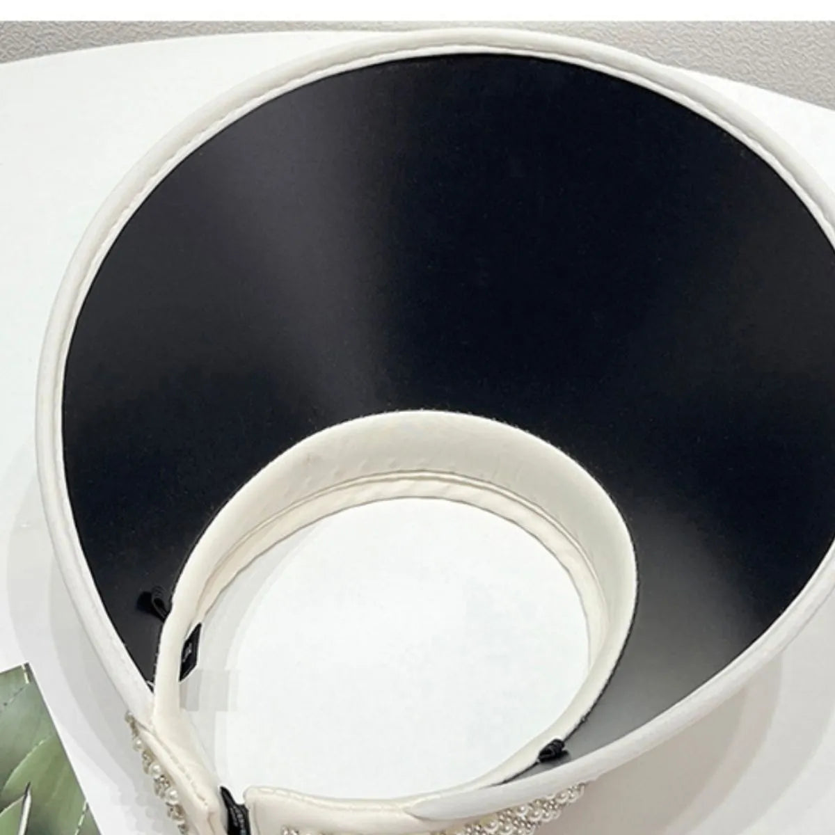 Pearl Detail Sunscreen Hat - adritiX