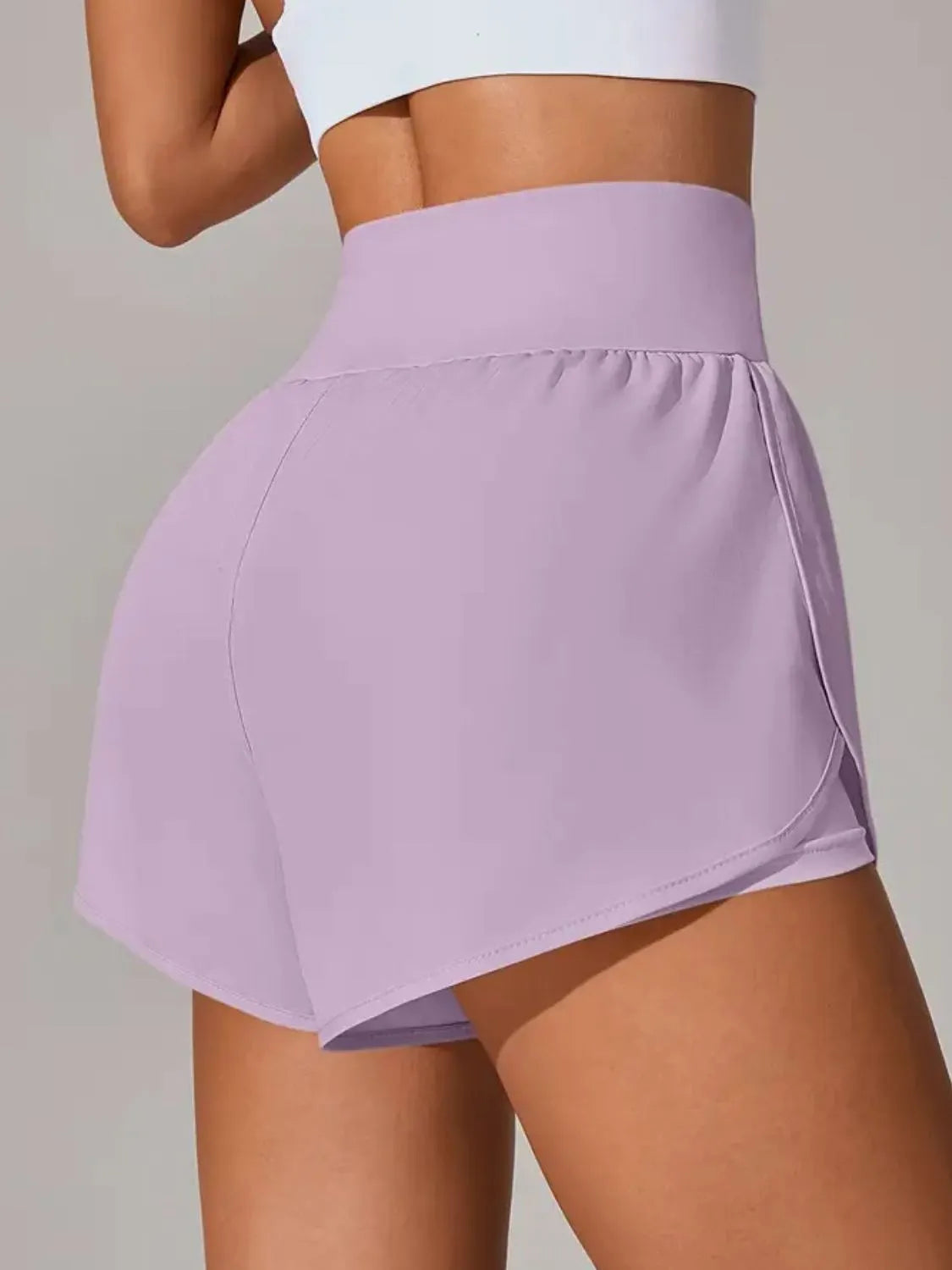 Pocketed High Waist Active Shorts - adritiX