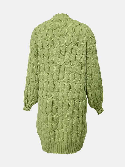 Open Front Long Sleeve Cardigan - adritiX