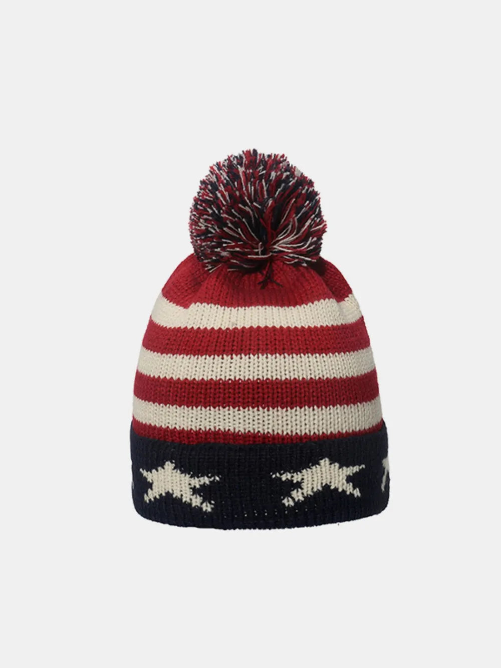 Roll Rim US Flag Knit Hat - adritiX