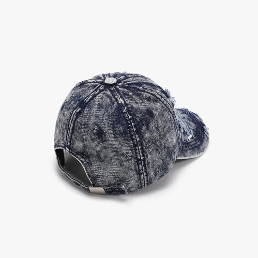 Distressed Cotton Baseball Cap - adritiX