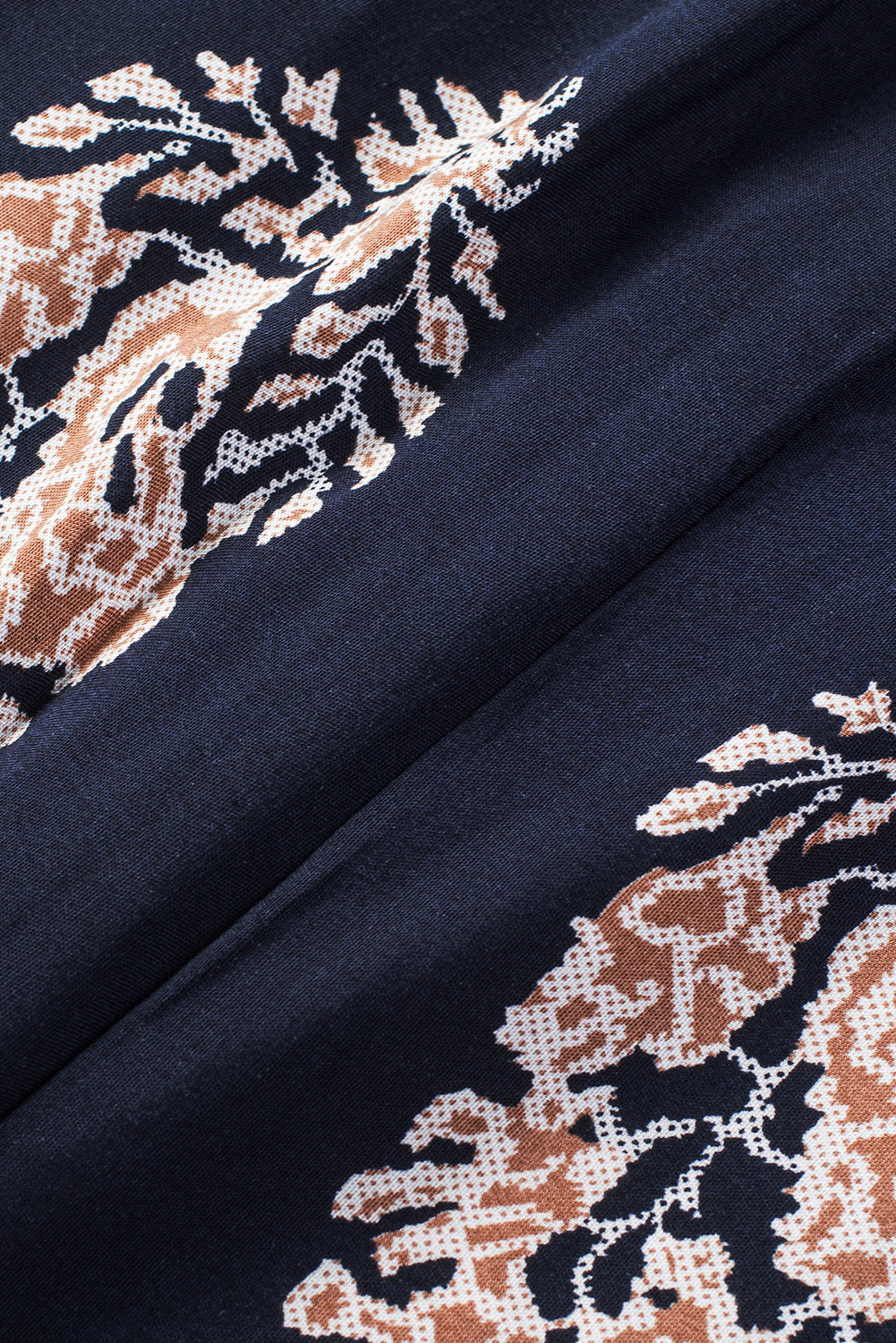 Elegant Printed V-Neck Sleeveless Jumpsuit - adritiX