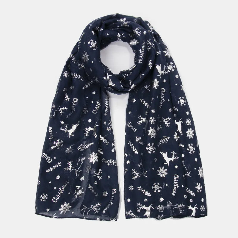 Christmas Element Polyester Scarf - adritiX