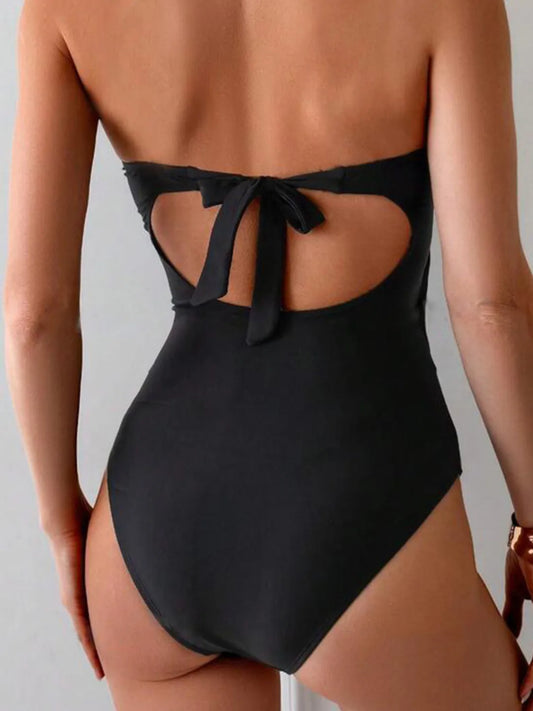 Cutout Sweetheart Neck One-Piece Swimwear - adritiX