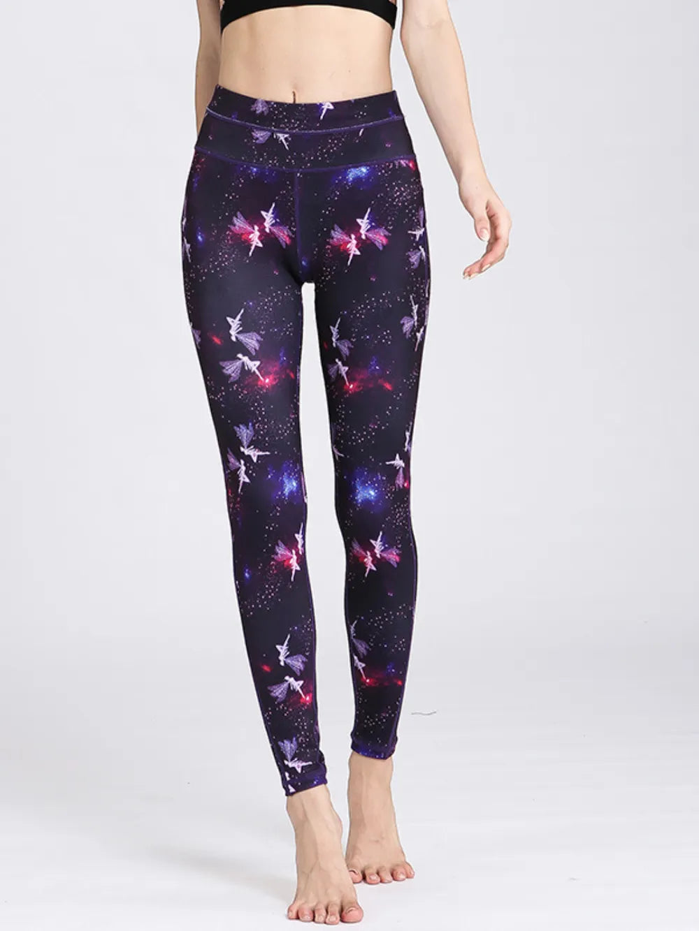 Printed Active High Waist Leggings - adritiX