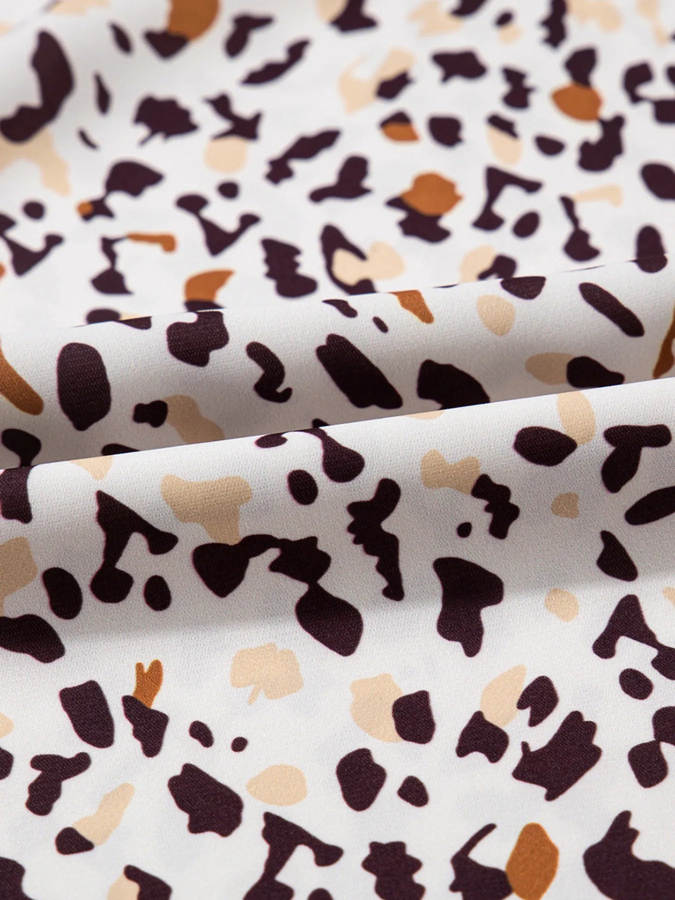 Leopard Ruffled Flutter Sleeve Keyhole Back Mini Dress - adritiX