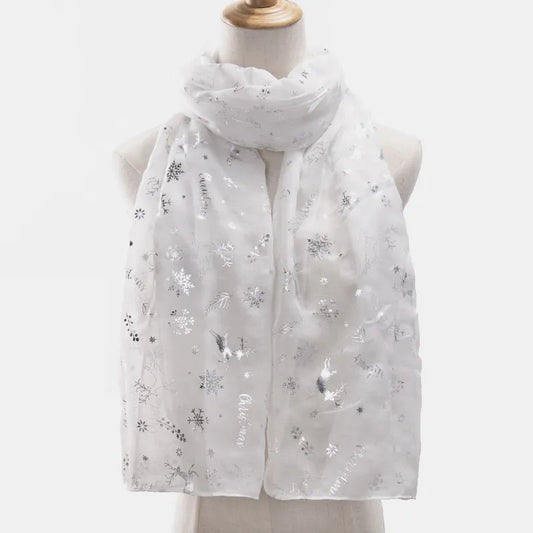 Christmas Element Polyester Scarf - adritiX