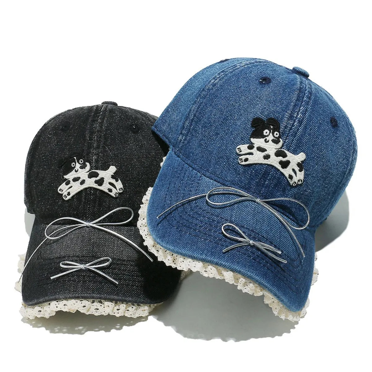 Dog Bow Adjustable Baseball Cap - adritiX