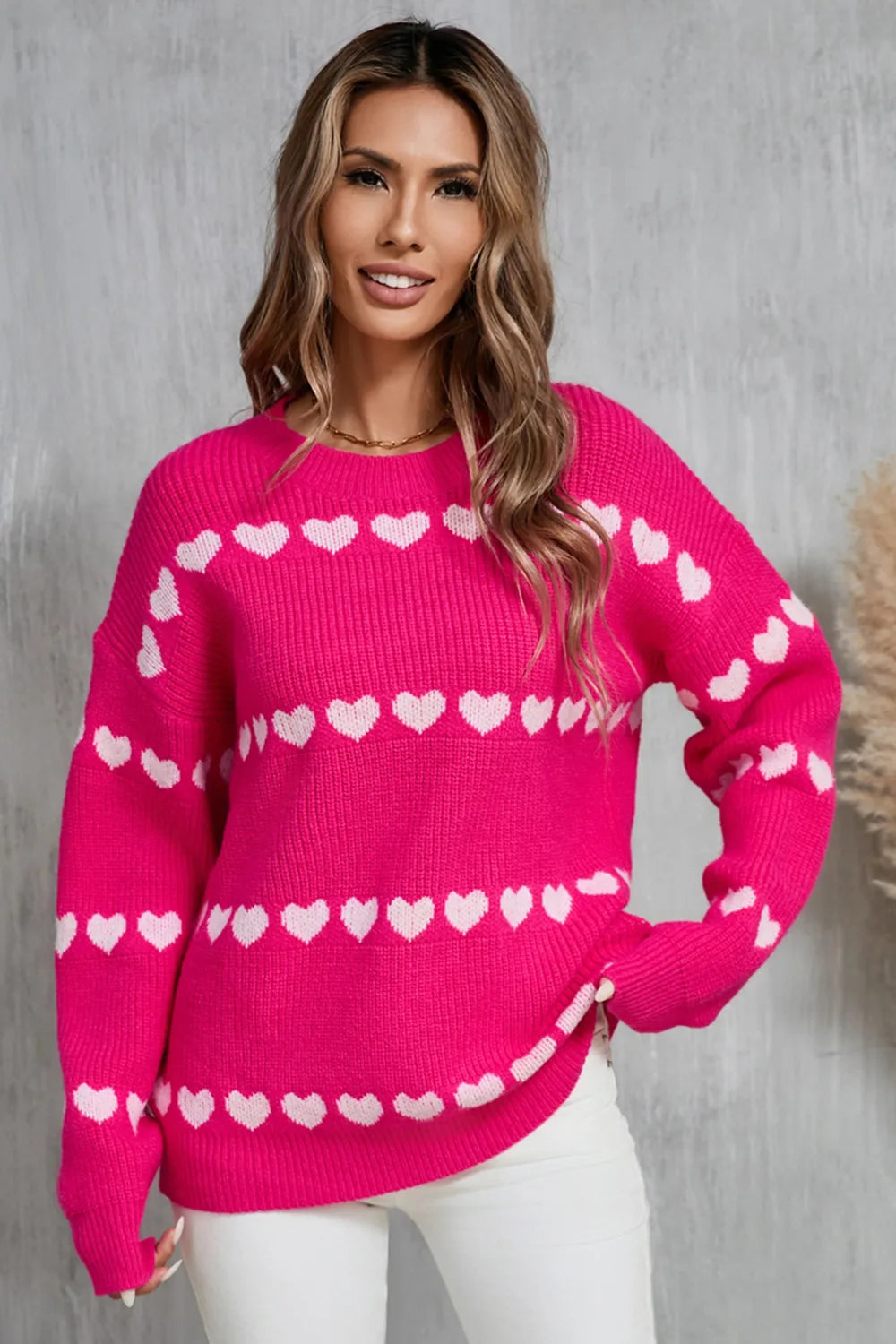 Elegant Angel Wings Heart Round Neck Long Sleeve Sweater - adritiX