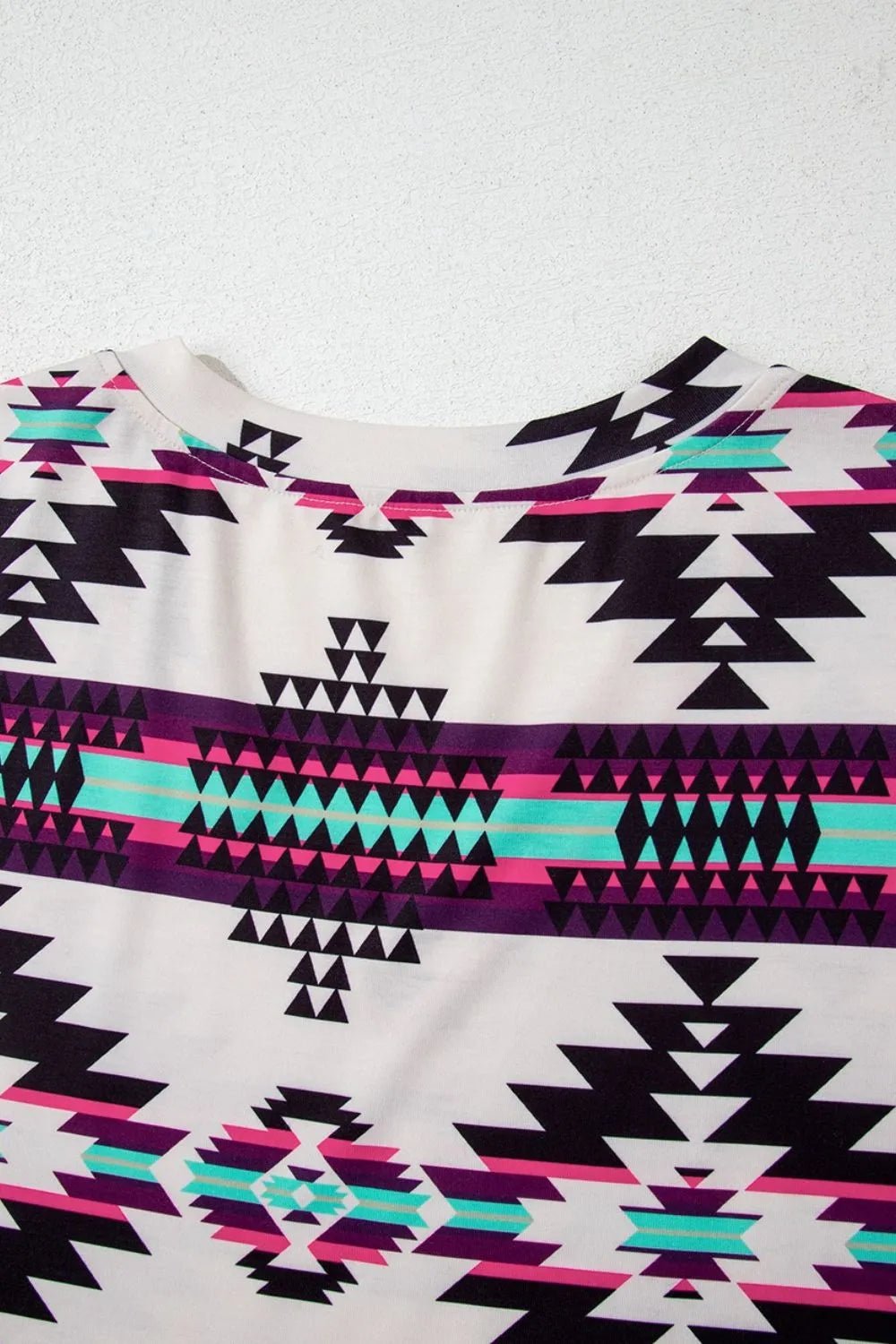 Aztec Print V-Neck Midi Dress - adritiX