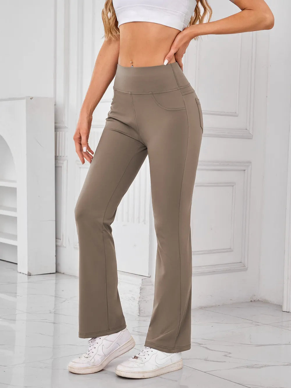 Lovelet High Waist Active Pants with Pockets - adritiX
