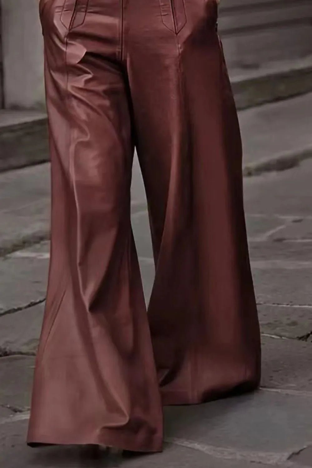 Bold & Beautiful High Waist Wide Flare Pants for Effortless Style and Comfort - adritiX