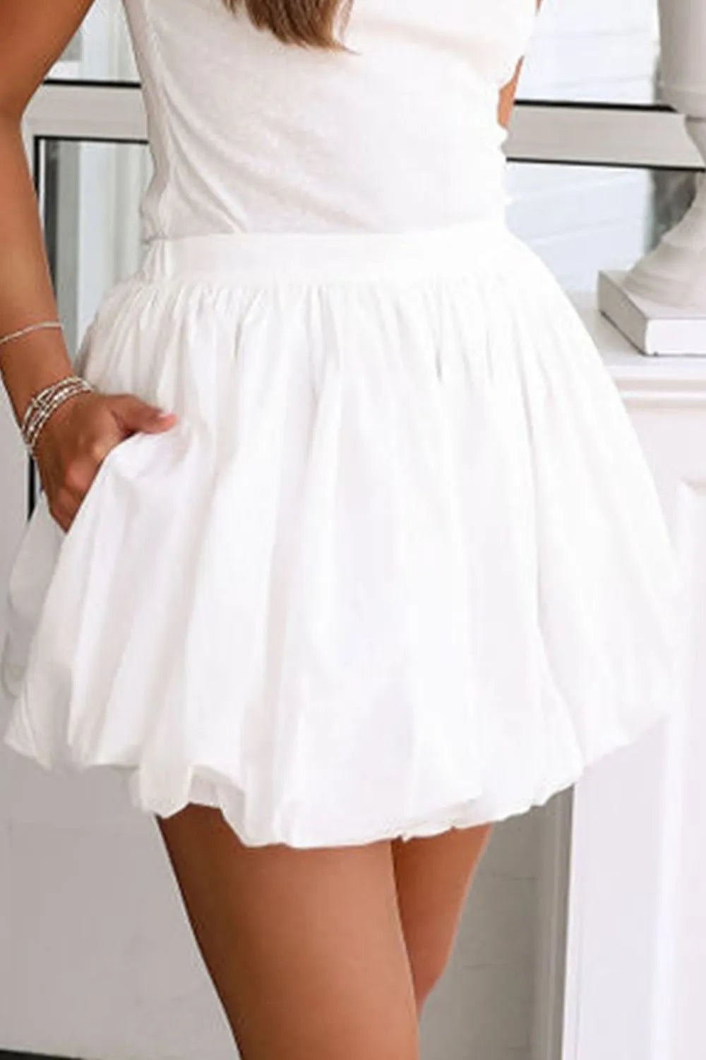 Bubble Mini Skirt with Pockets - adritiX