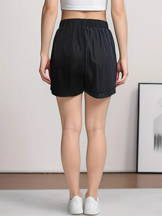 Casual Drawstring High Waist Shorts - adritiX