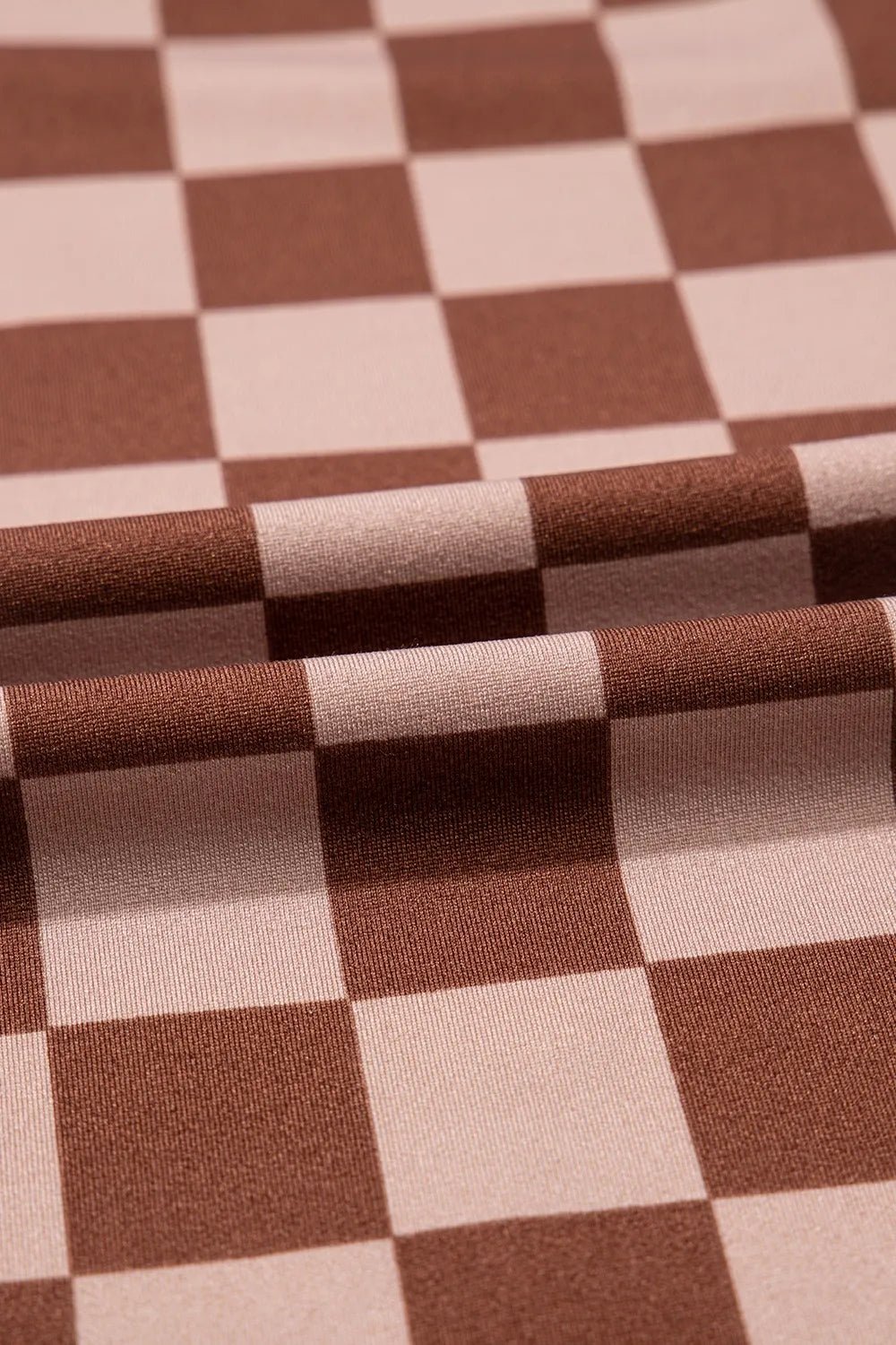 Checkered Elastic High Waist Loose Casual Pants - adritiX