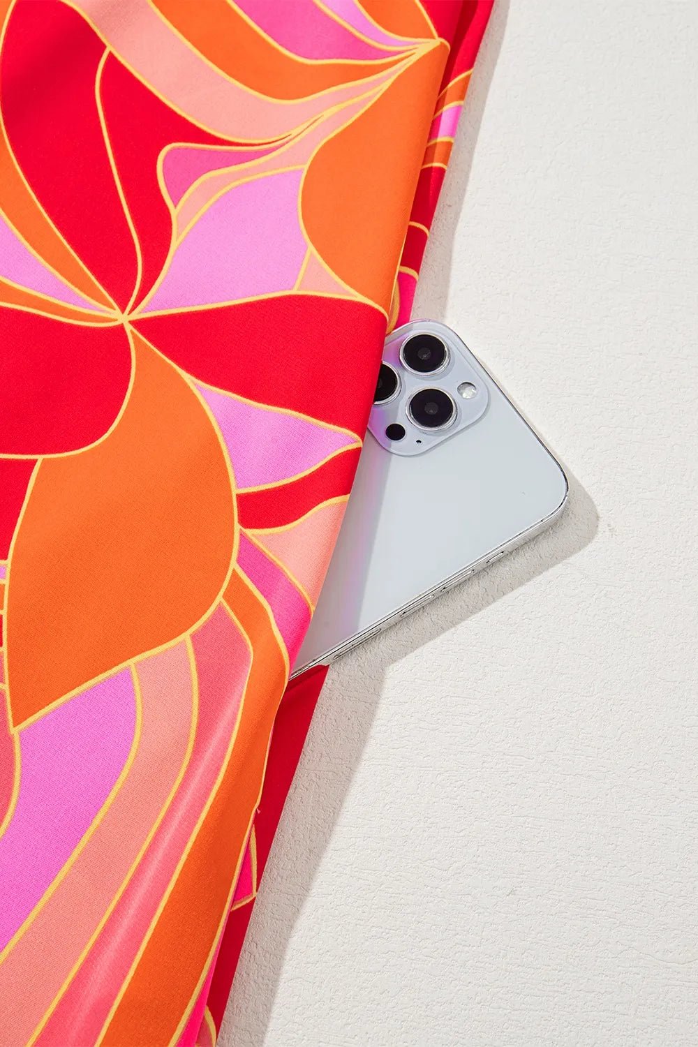 Contrast Grecian Neck Maxi Dress - adritiX