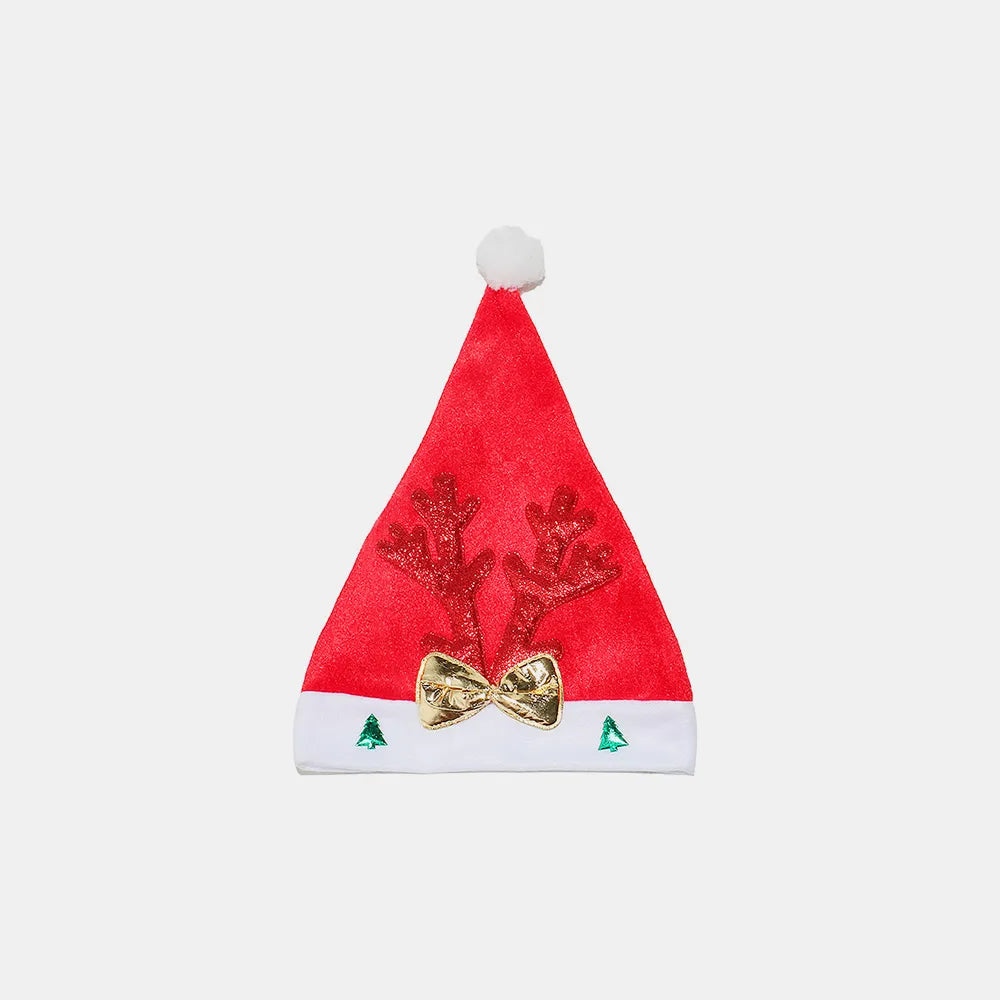 2 Piece Antler Christmas Hat with pompom - adritiX