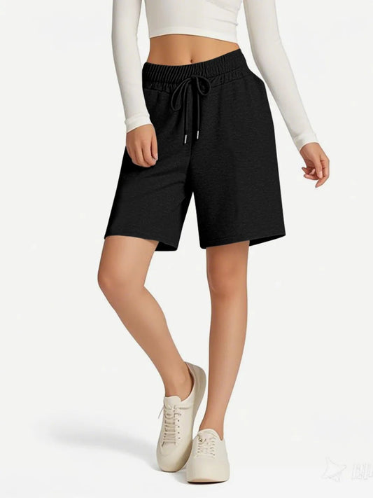 Drawstring Shorts with Pockets - adritiX