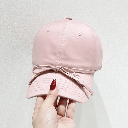Bow Solid Color Baseball Cap - adritiX