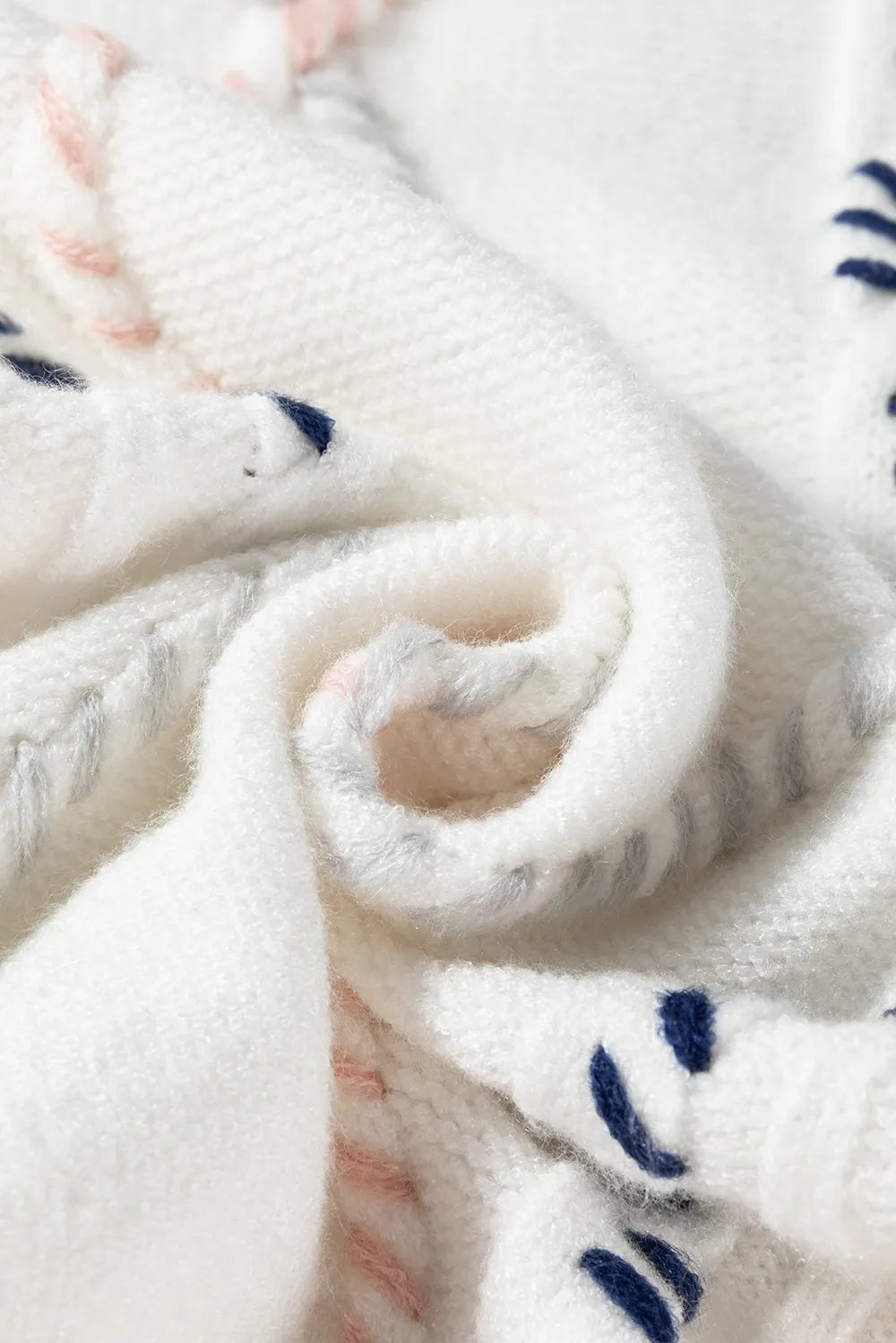 Elegant Cable Knit Round Neck Half Sleeve Sweater - adritiX