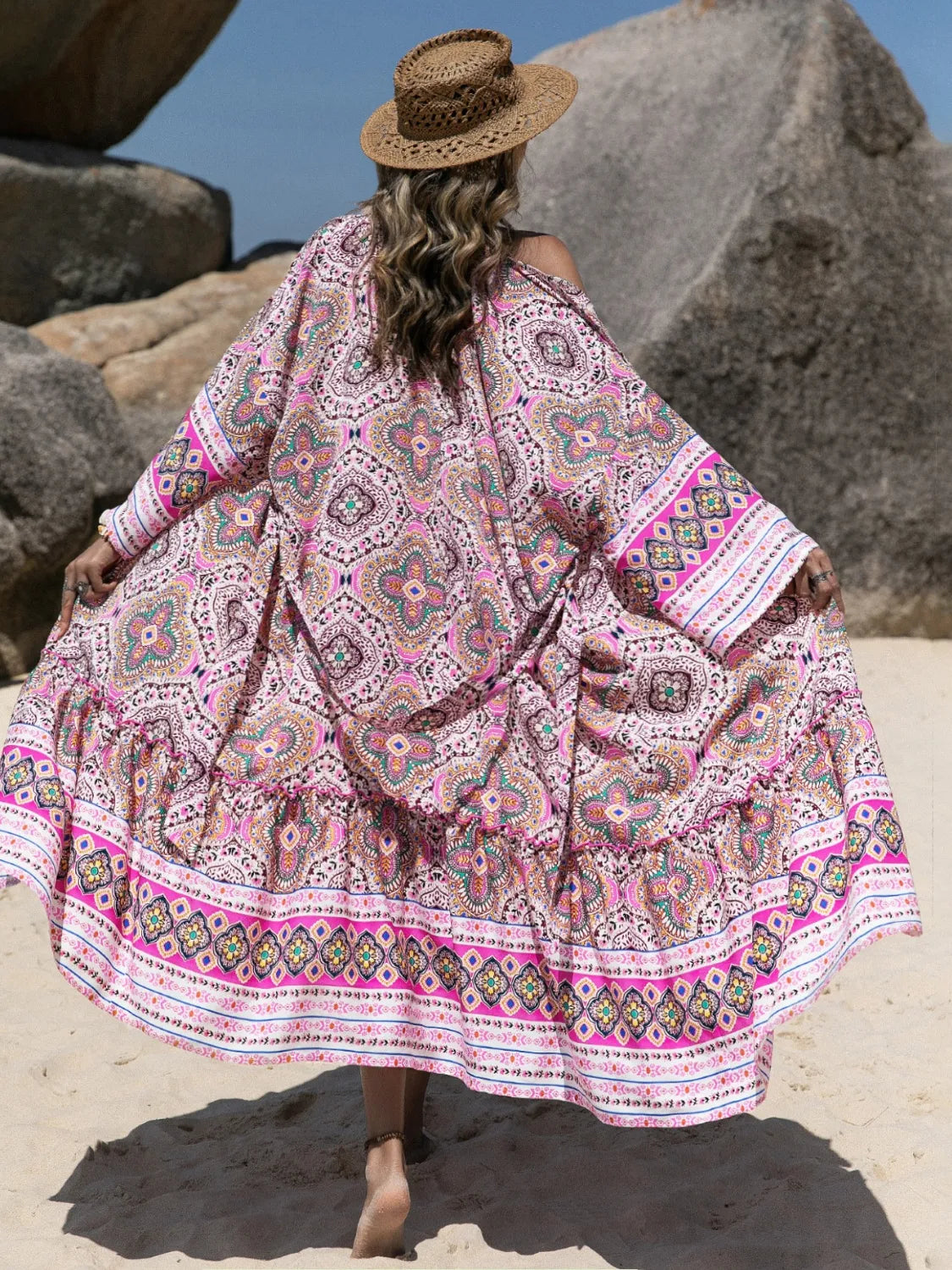 Printed Open Front Cover Up - adritiX
