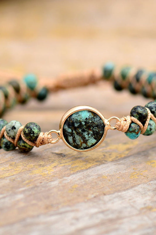 Handmade Beaded Copper Bracelet - adritiX