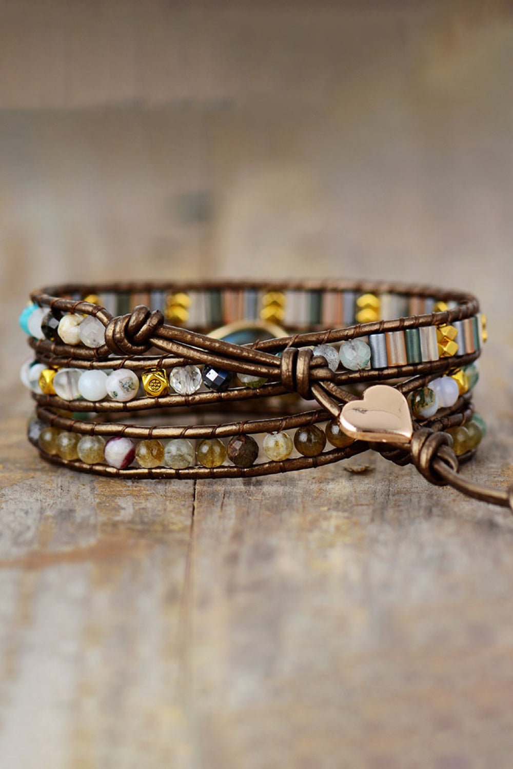 Handmade Triple Layer Beaded Bracelet - adritiX
