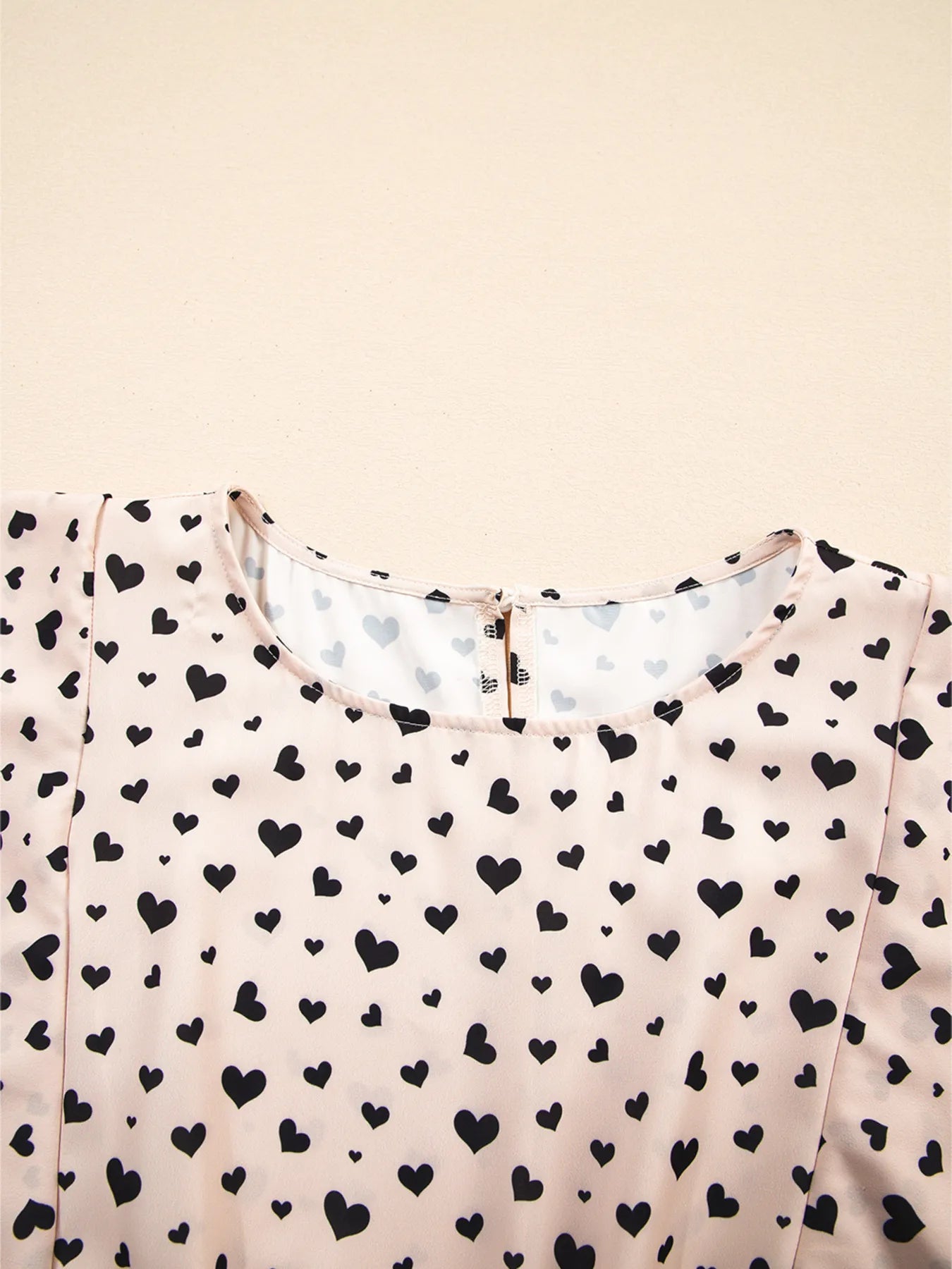 Heart Flutter Sleeve Ruffle Mini Dress - adritiX