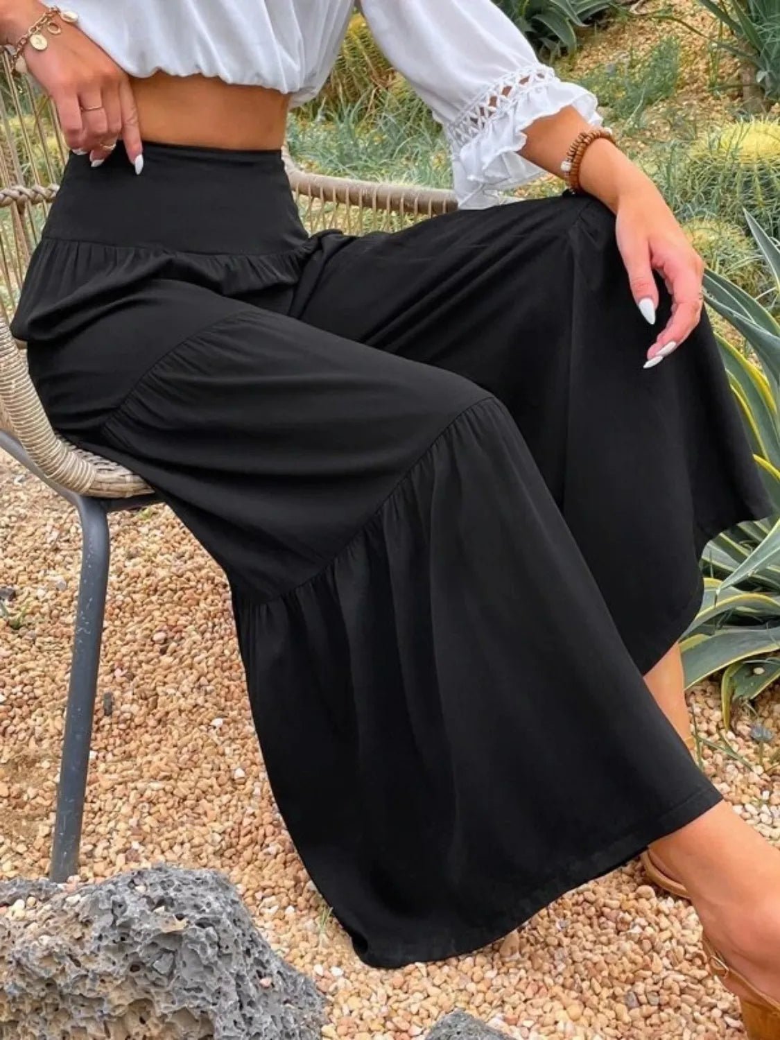 High Waist Wide Leg Pants - adritiX