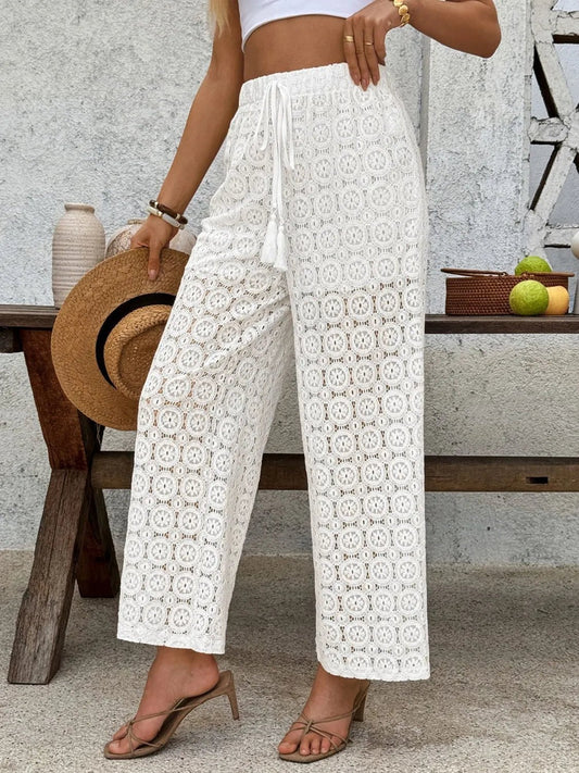 Lace Wide Leg Pants - adritiX
