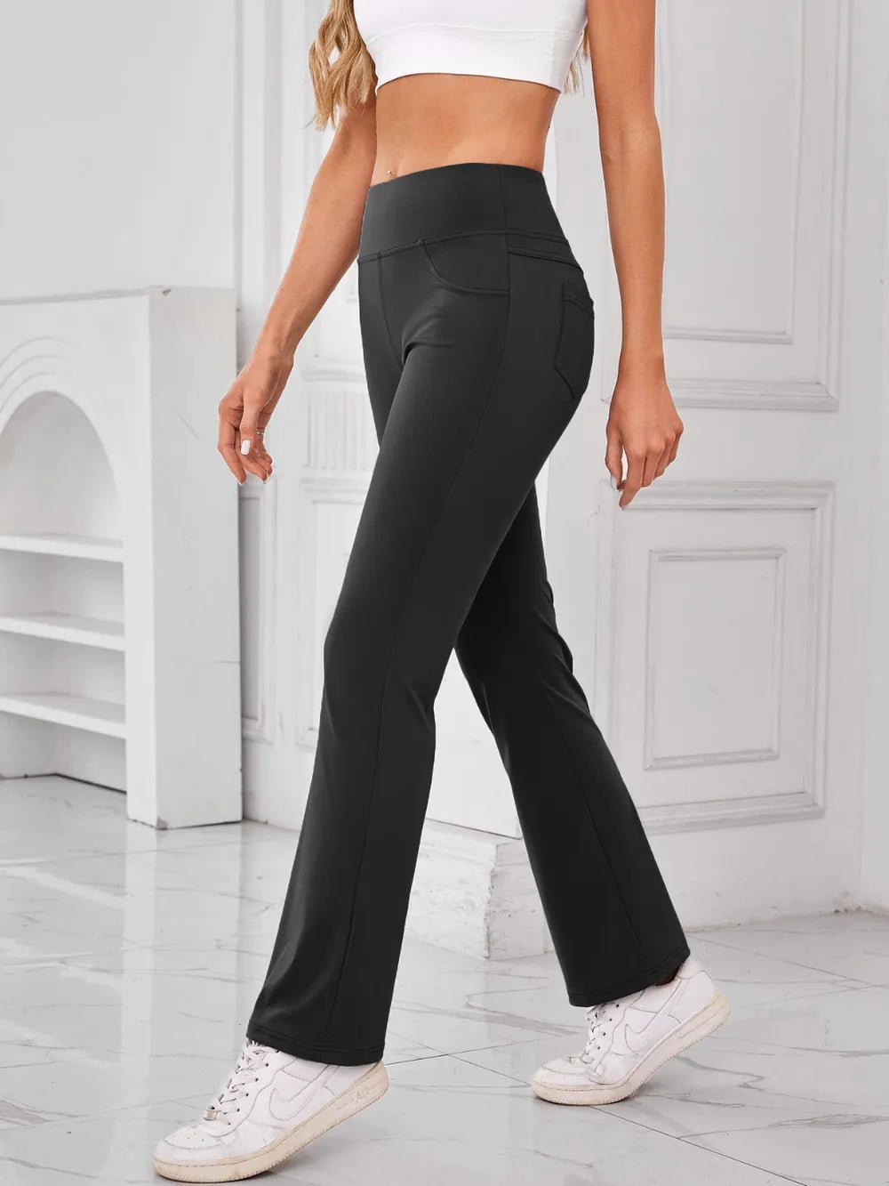 Lovelet High Waist Active Pants with Pockets - adritiX