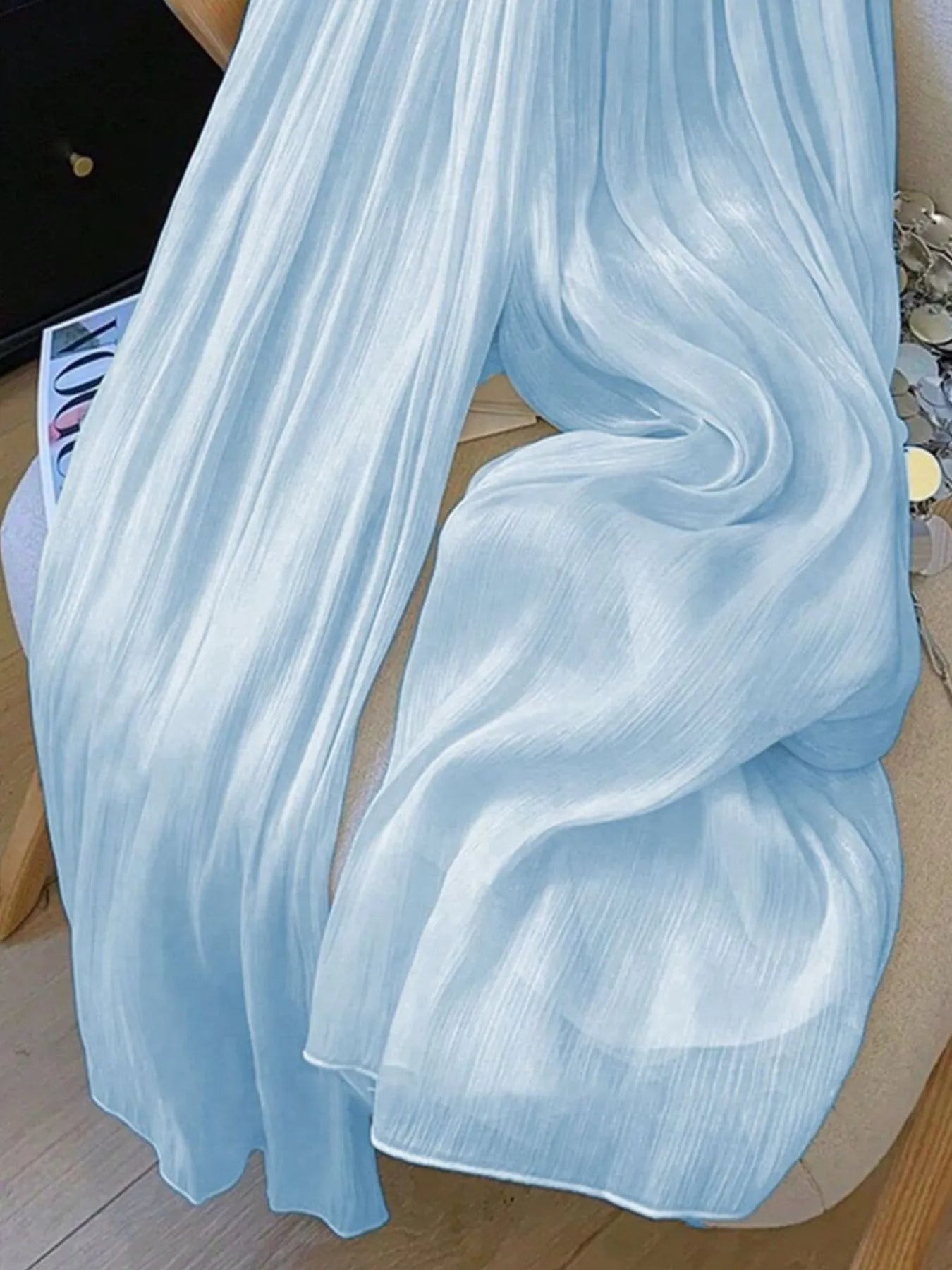 Mesh Wide Leg Pants - adritiX