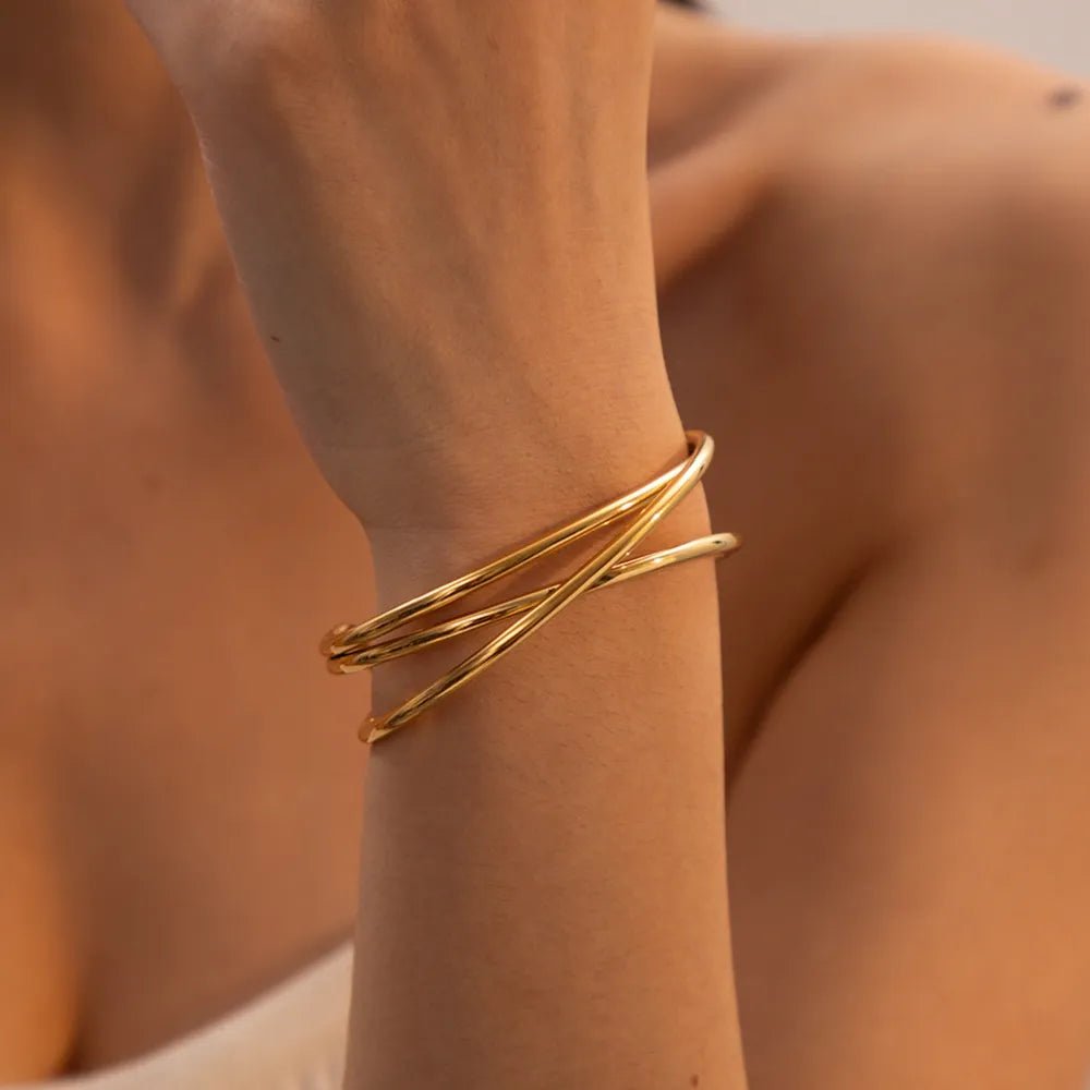 Minimalist Stainless Steel Cuff Bracelet - adritiX