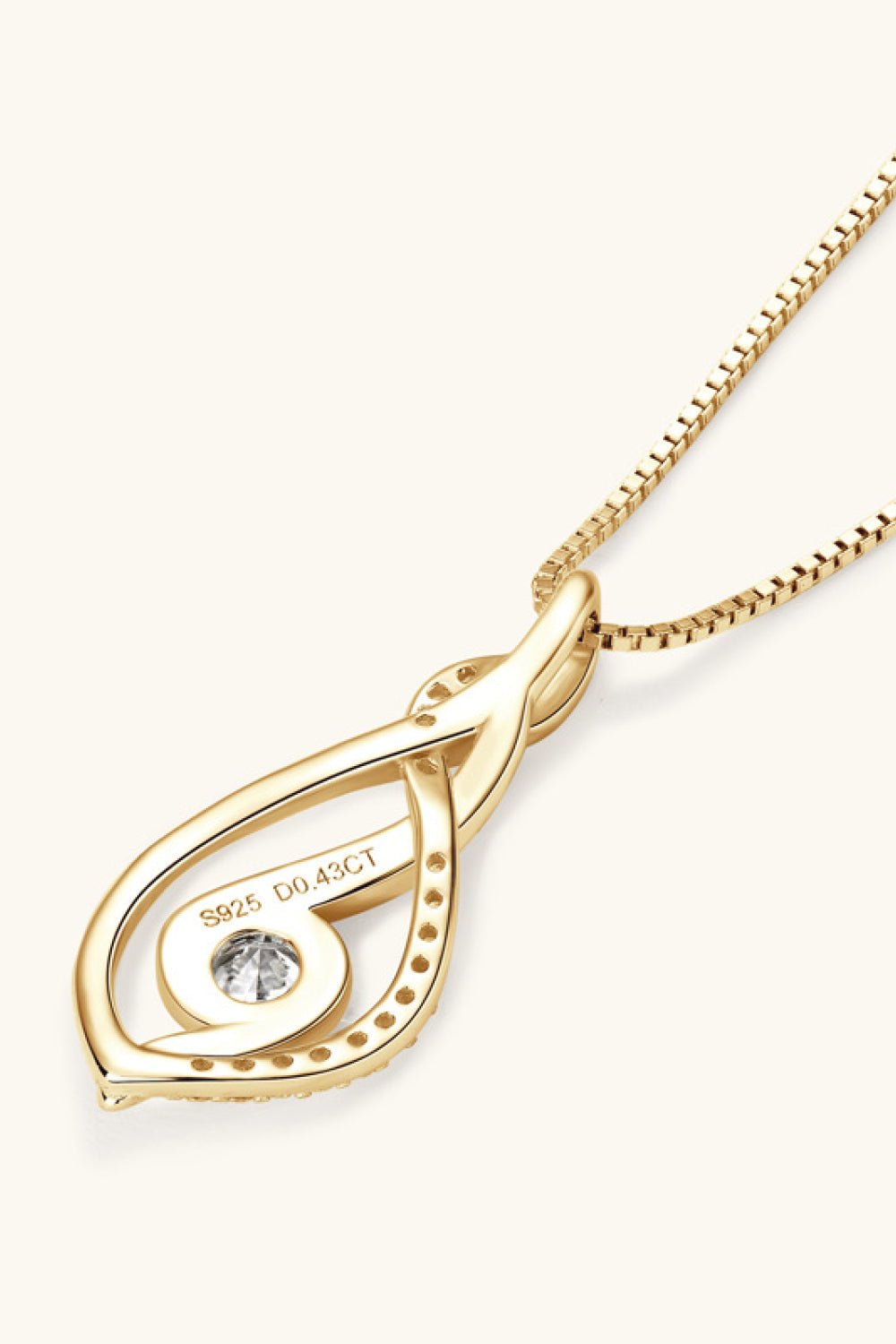 Moissanite 925 Sterling Silver Necklace - adritiX