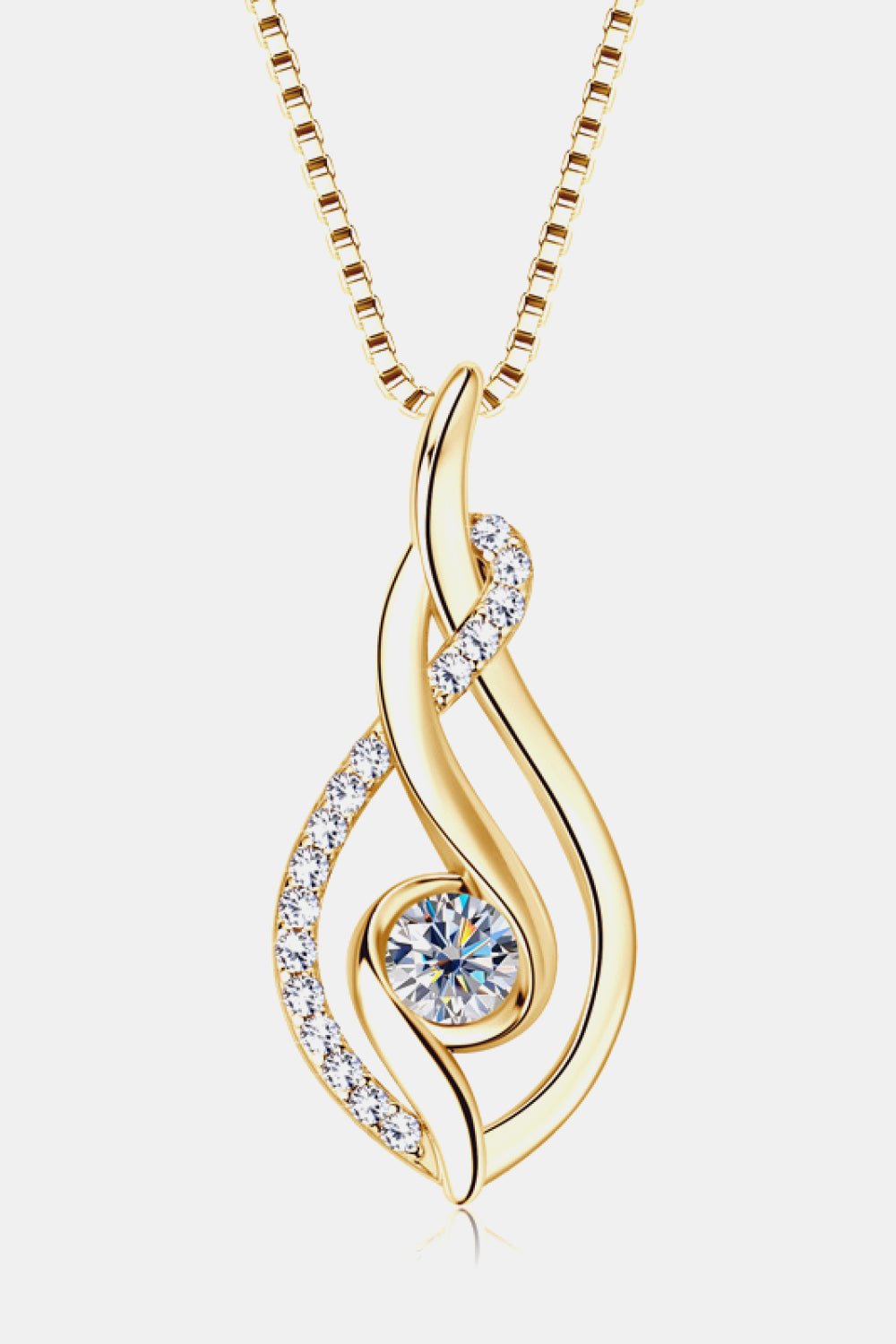 Moissanite 925 Sterling Silver Necklace - adritiX