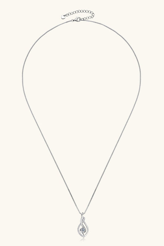 Moissanite 925 Sterling Silver Necklace - adritiX