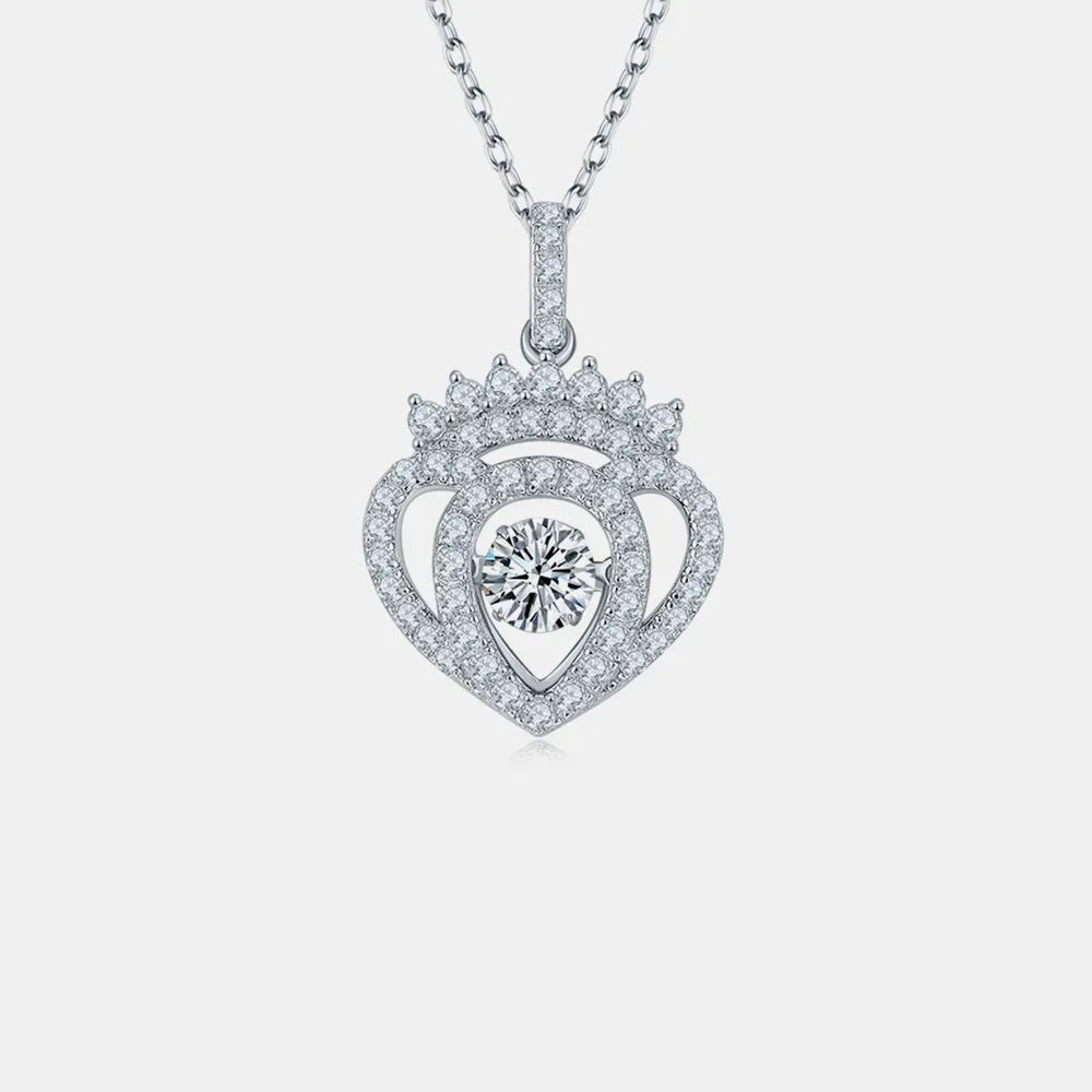 Moissanite 925 Sterling Silver Necklace - adritiX