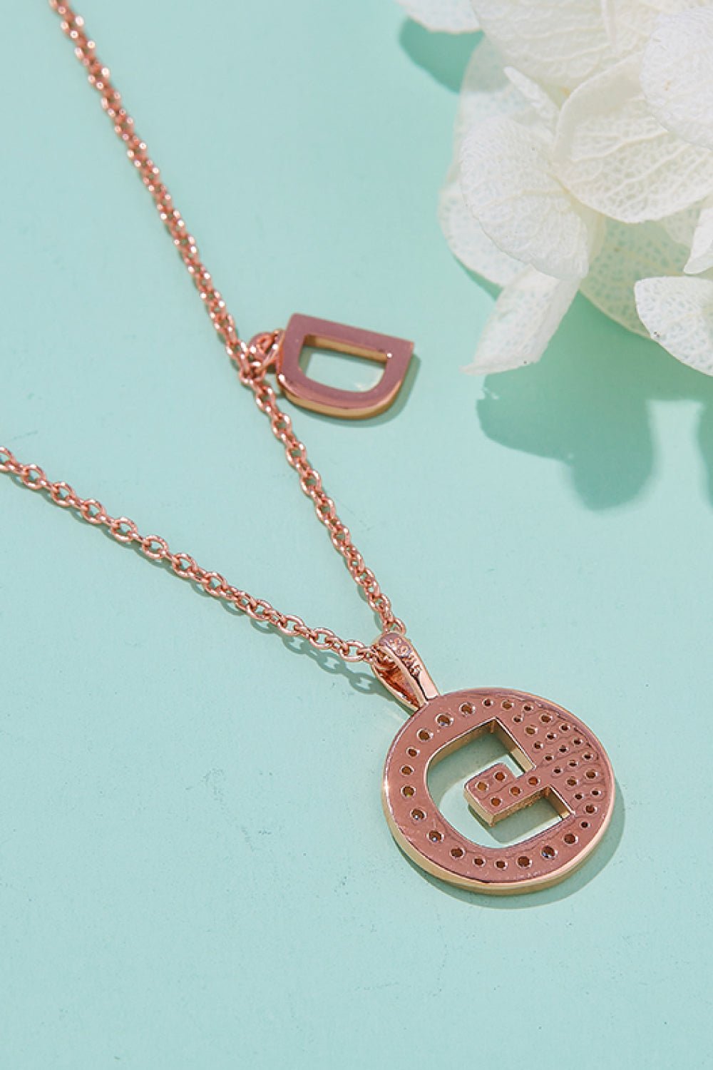 Moissanite A to J Pendant Necklace - adritiX