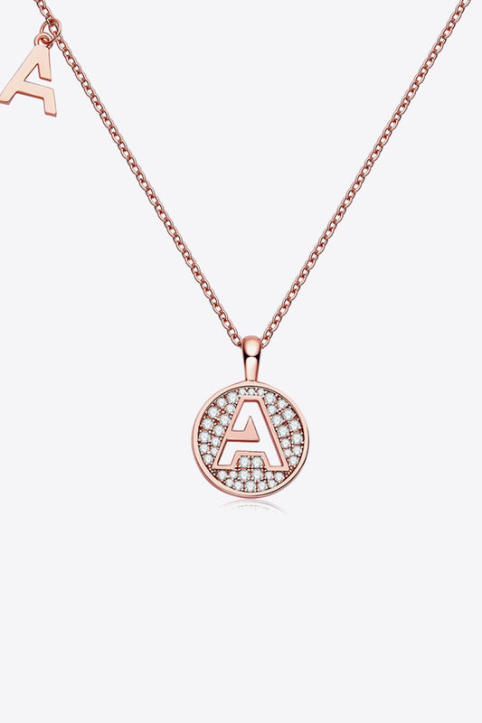 Moissanite A to J Pendant Necklace - adritiX