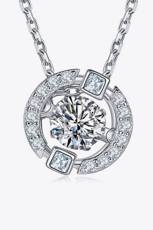 Moissanite Pendant Chain - Link Necklace - adritiX