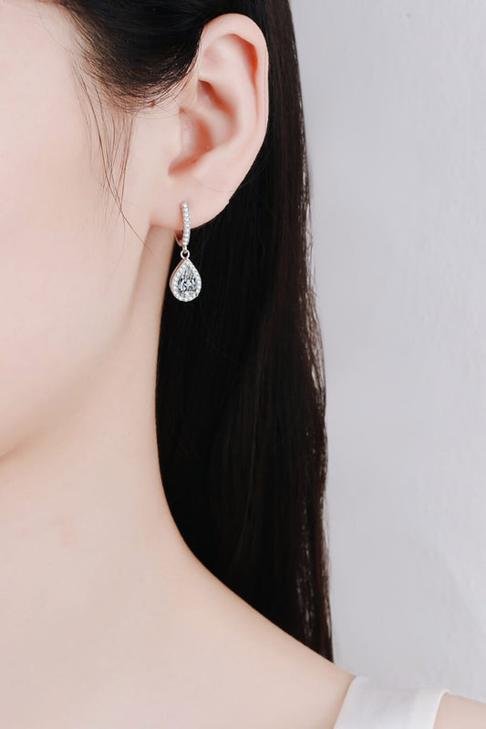 Moissanite Teardrop Earrings - adritiX