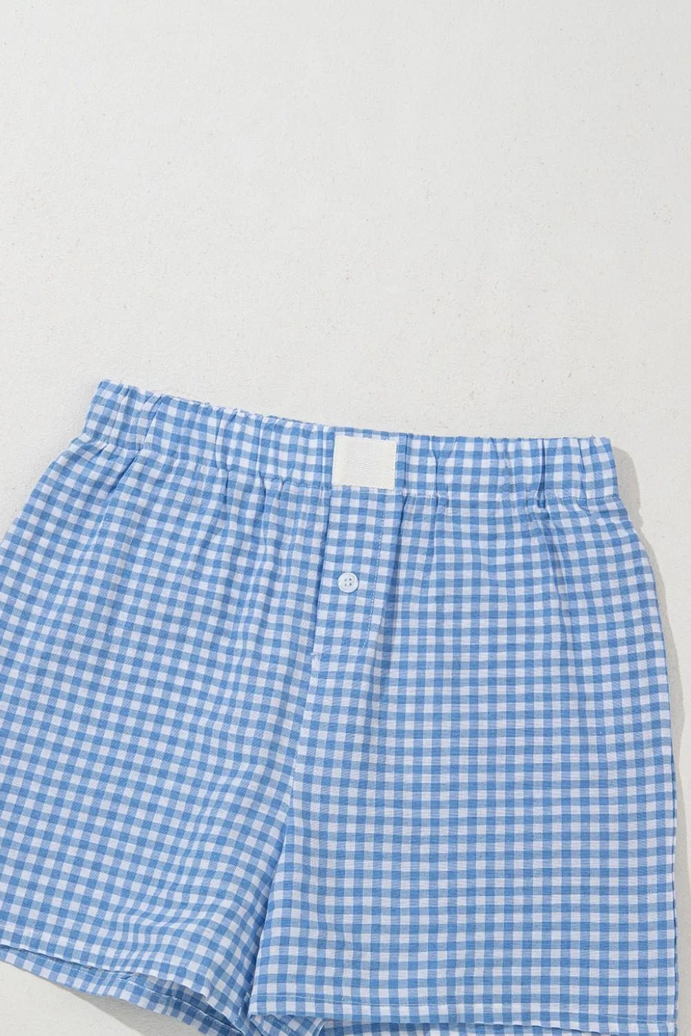 Plaid Gingham High Waist Shorts - adritiX