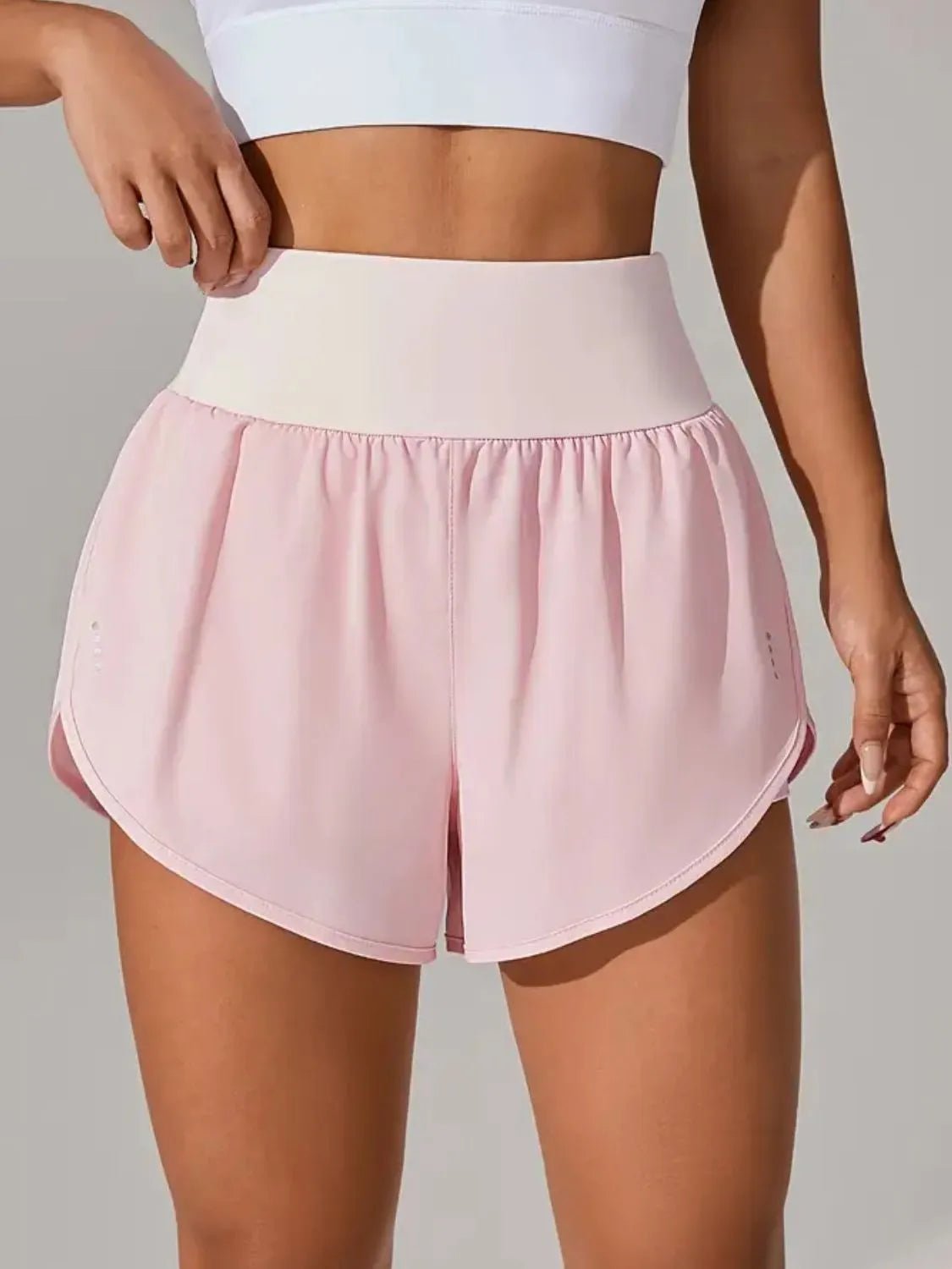 Pocketed High Waist Active Shorts - adritiX